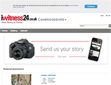 Tablet Screenshot of cambridgeshire.iwitness24.co.uk